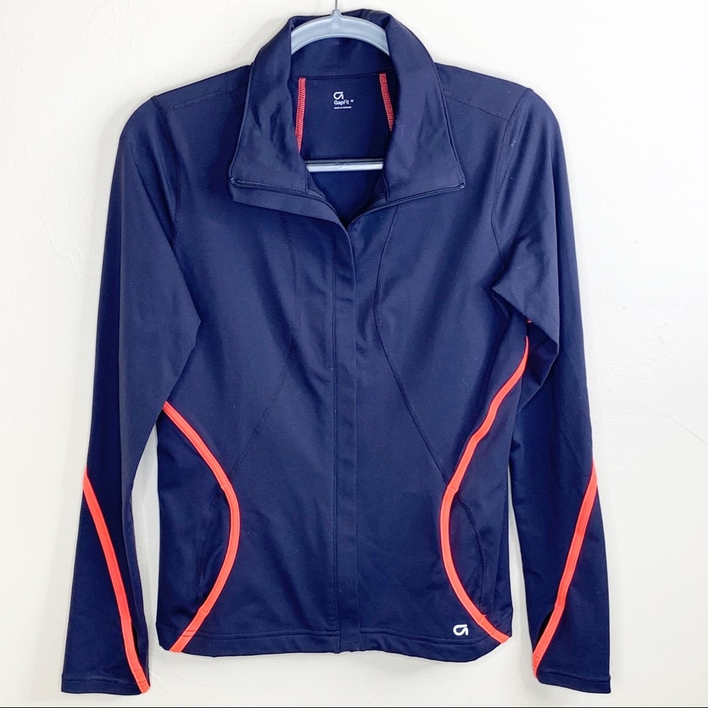 Gap Fit Athletic Training Zip Jacket w/ Thumbholes